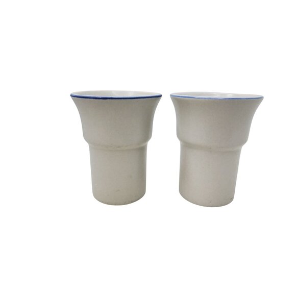 Vintage Platzgraff Yorktowne Stoneware Ice Cream Cups Set Of 2 - Picture 1 of 4